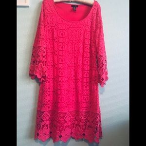 Pink Alfani women’s lace dress